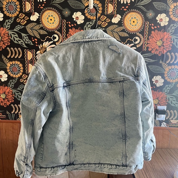 Banana Republic Light Blue Sherpa-Lined Jacket - Picture 3 of 8